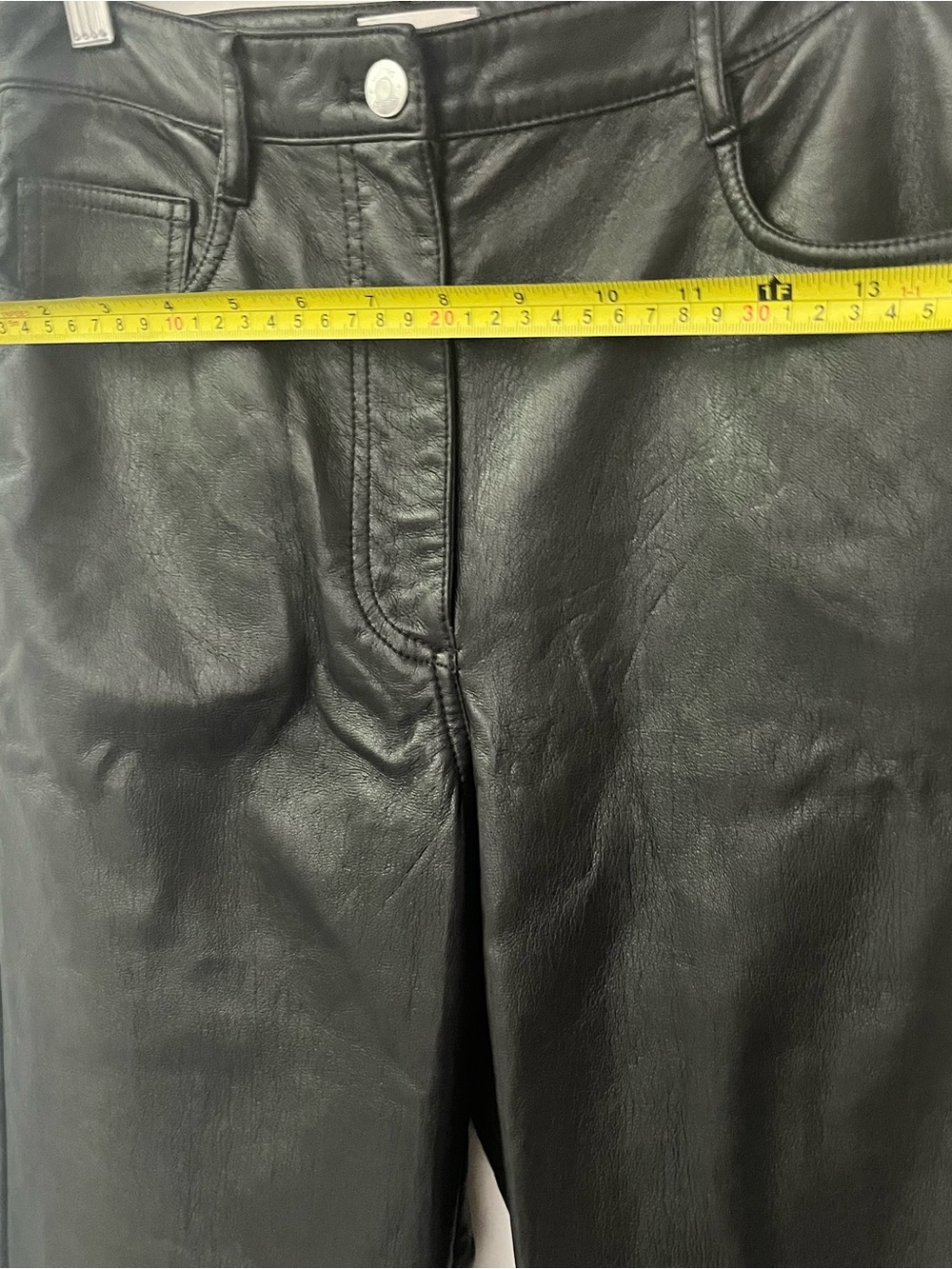 Aritzia Wilfred Melina Vegan Leather Pants Black Size 6 - Picture 16 of 16